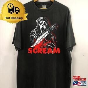 Scary Movie Scream Retro Halloween Classic T-Shirt
